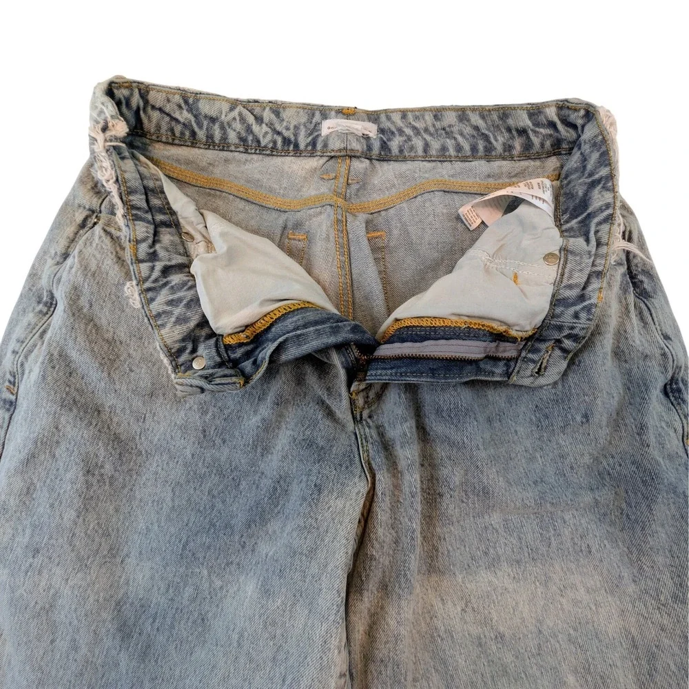 Good‎ American High Rise Straight Leg Jeans Light Wash Blue Size 6/28 GNIL999T